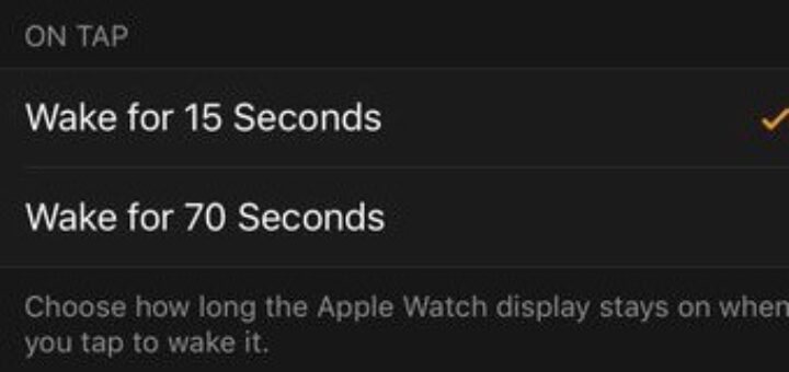 Set your apple watch s screen to stay on longer