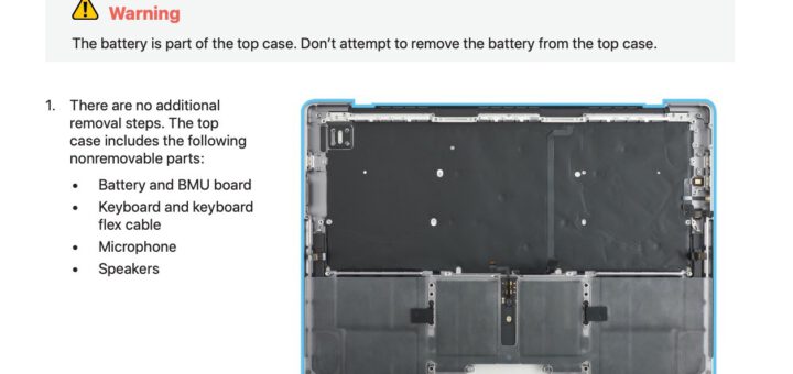 apple s manual on replacing the macbook battery has 162 pages 535986 2