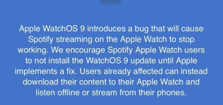 spotify tells users to avoid updating apple watch 536079 2