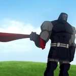Darkseid vs superman grabs cape