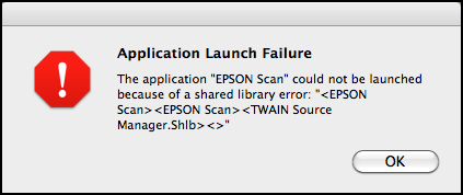 Mac OS X Manager Errors