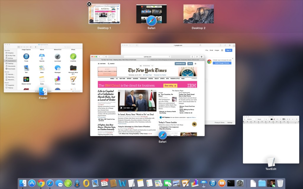 OS X Yosemite Screenshot