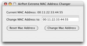 Spoof mac address on apple osx