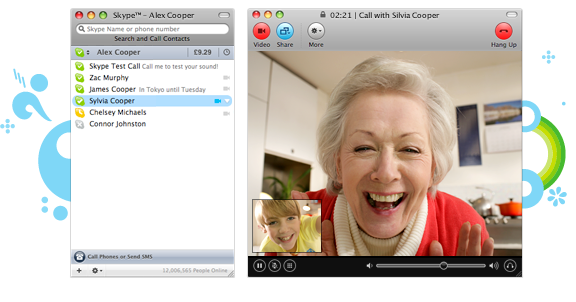 Skype for mac live video