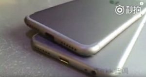 Leaked video shows the iphone 7 next to the iphone 6s