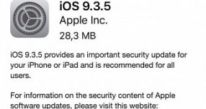 Apple releases ios 9 3 5 to fix an important security issue for iphone and ipad