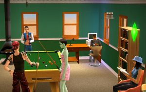 Sims 2 play pool graphics