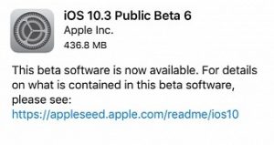 Apple releases beta 6 of ios 10 3 macos sierra 10 12 4 to devs public testers