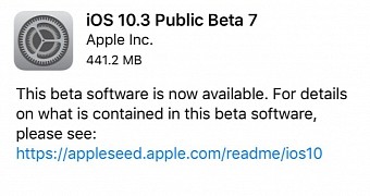 Apple releases beta 7 of ios 10 3 macos 10 12 4 sierra to devs public testers