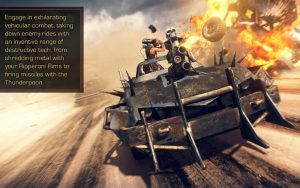 Mad max game car fight