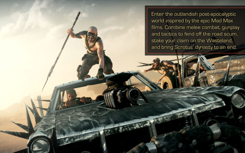 Mad max movie game for mac