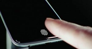 Neither the iphone 8 nor the galaxy s9 will have an in screen fingerprint sensor