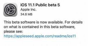 Apple releases ios 11 1 beta 5 macos high sierra 10 13 1 and tvos 11 1 beta 4