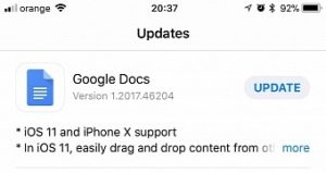 Google finally shows some love for iphone x optimizes office apps for the notch
