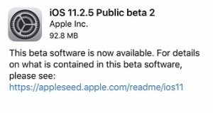 Ios 11 2 5 and tvos 11 2 5 beta 2 are now available for public beta testing