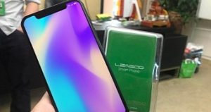 This android iphone x has a notch a bezel less screen and touch id