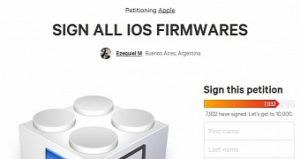 Petition calls for apple to sign older ios versions and allow downgrading