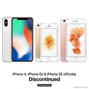 Apple discontinues iphone x iphone se iphone 6s and apple watch edition 522658 2