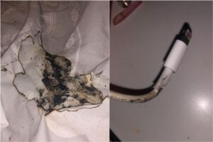 Iphone charger catches fire flames cause burn to owner s face 532506 2
